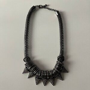 Gunmetal Statement Necklace
